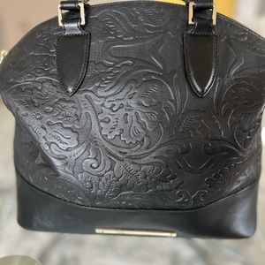 Brahmin Embossed Leather Handbag 13W x 11 H x 6 D